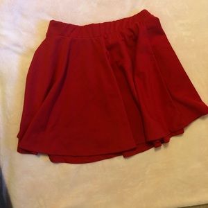 Red skirt